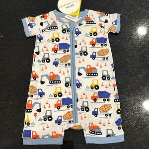 Little Sleepies Construction Vehicle Shortie